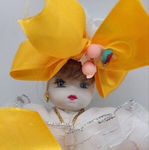 Vintage International Porcelain Doll in Traditional Costume